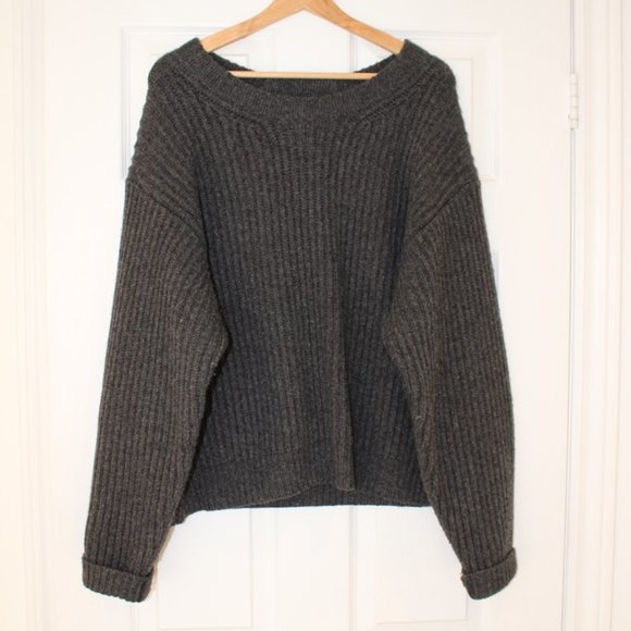Acne Studios Grey Knitted Sweater - Picture 1 of 4